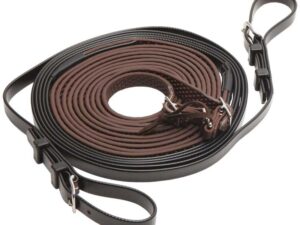 Zilco R-Grip Einspännerleine schwarz/braun