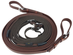 Zilco Z-Grip Einspännerleine komplett braun(16mm)