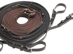 Zilco R-Grip Zweispännerleine schwarz/braun